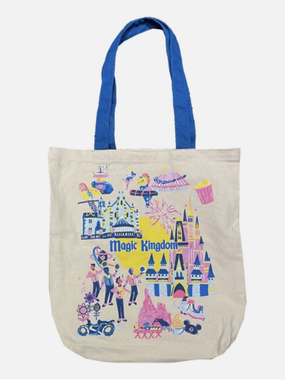 NWT Disney World Magic Kingdom Starbucks Discovery Series Canvas Tote Bag